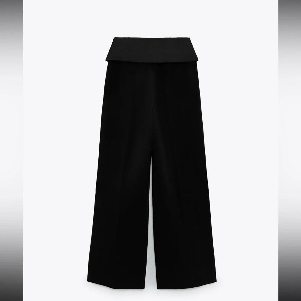 NWT Linen blend full length pants RUNS A SIZE SMALLER